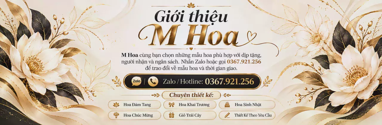 Ảnh bìa Shop hoa tươi Xã Vĩnh Tường Phú Thọ - Tư vấn mẫu hoa hợp ngân sách
